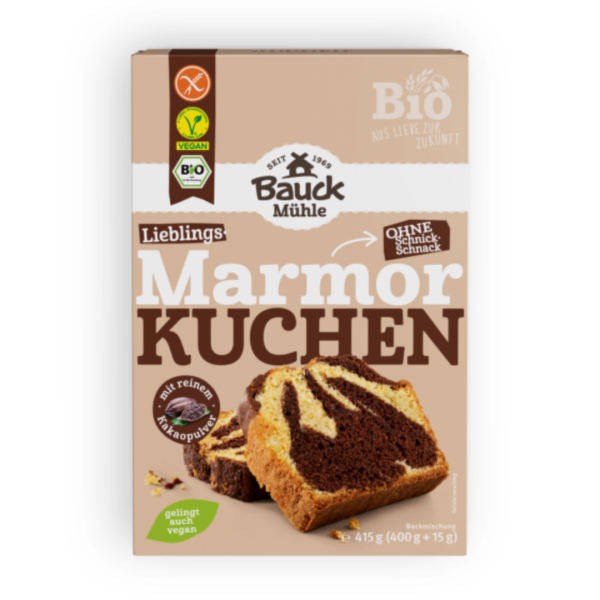 Preparato per dolci biologici per torta marmorizzata Bauck senza glutine